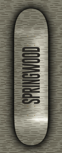Springwood Rain Camo Skateboard Deck 7.75